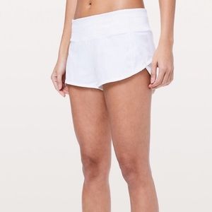 White lulu shorts